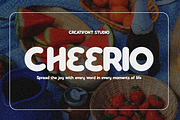 CF Cheerio - Playful Sans Serif, a Sans Serif Font by Indotype Foundry (Thumbnail 1 of 10)