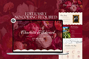 Floral Squarespace Wedding Website, a Squarespace Template by Sofia Designs (Thumbnail 2 of 6)