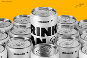 Drink Can Mockup Set 12oz, a Packaging Mockup by Grid&Glow (Thumbnail 4 of 7)