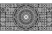 Decorative Mandala Panel Vector Set, a Decorative Illustration by Designer_Momina (Thumbnail 17 of 21)