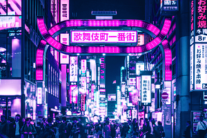 Futuristic Cyberpunk Photo Effect