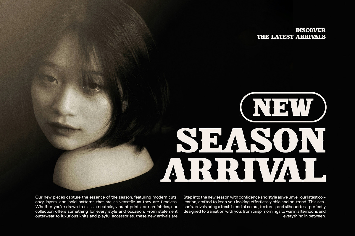 Black Friday Elegant Display Font, a Slab Serif Font by Graphicxell (Photo 3 of 8)