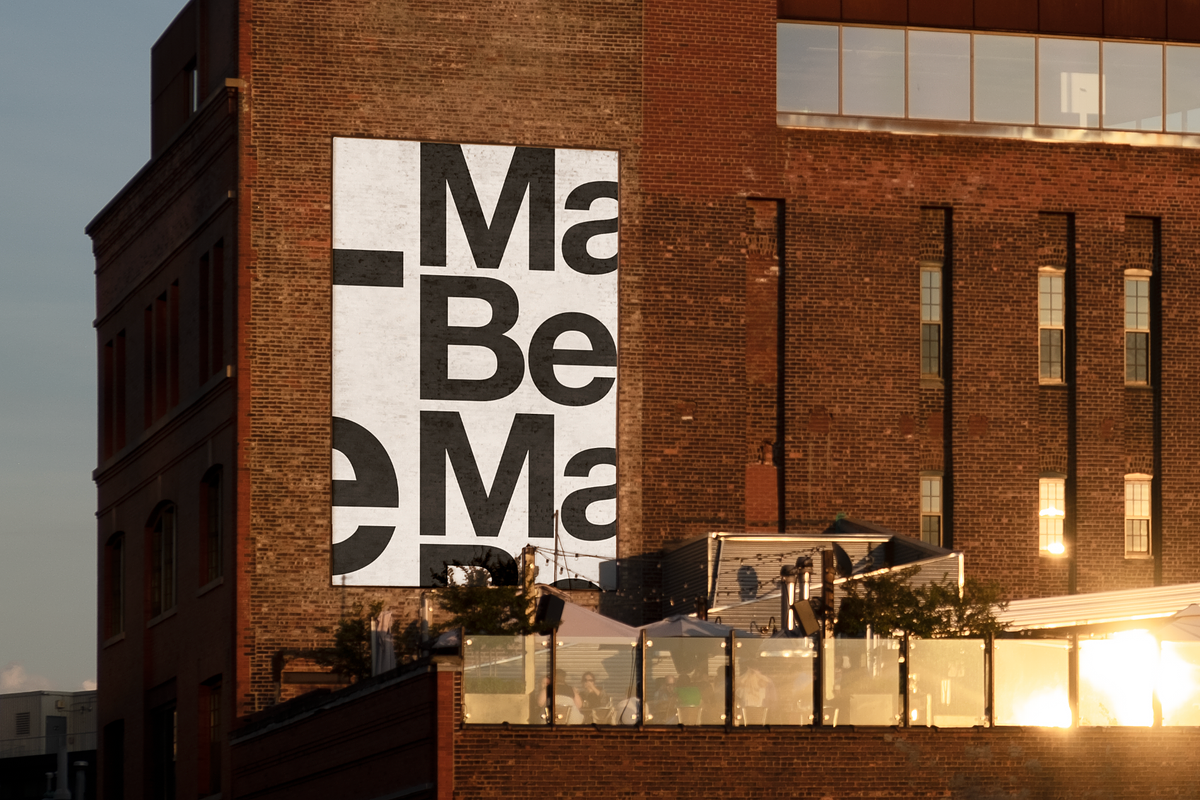 Large-scale urban billboard mockup, a Print Template by MakeBelieve