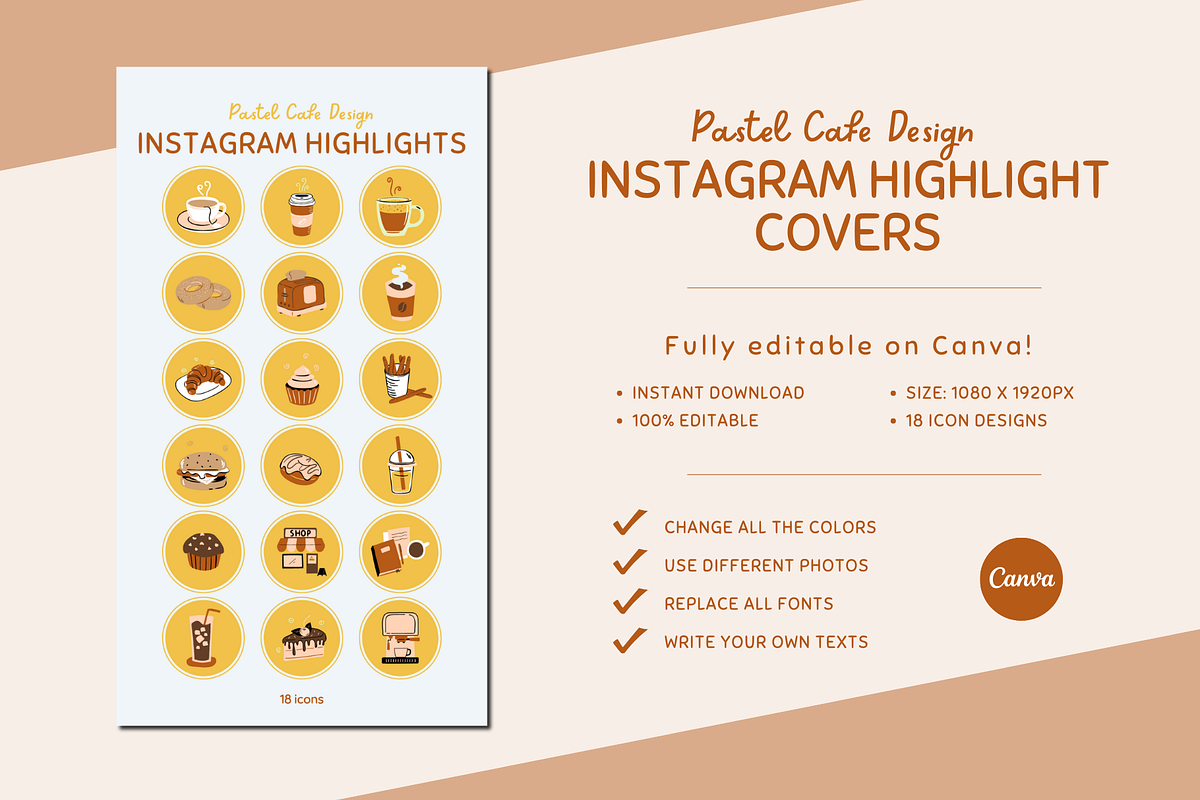 INSTAGRAM HIGHLIGHT COVERS, a Social Media Template by The Little Lily Studio (Photo 5 of 5)