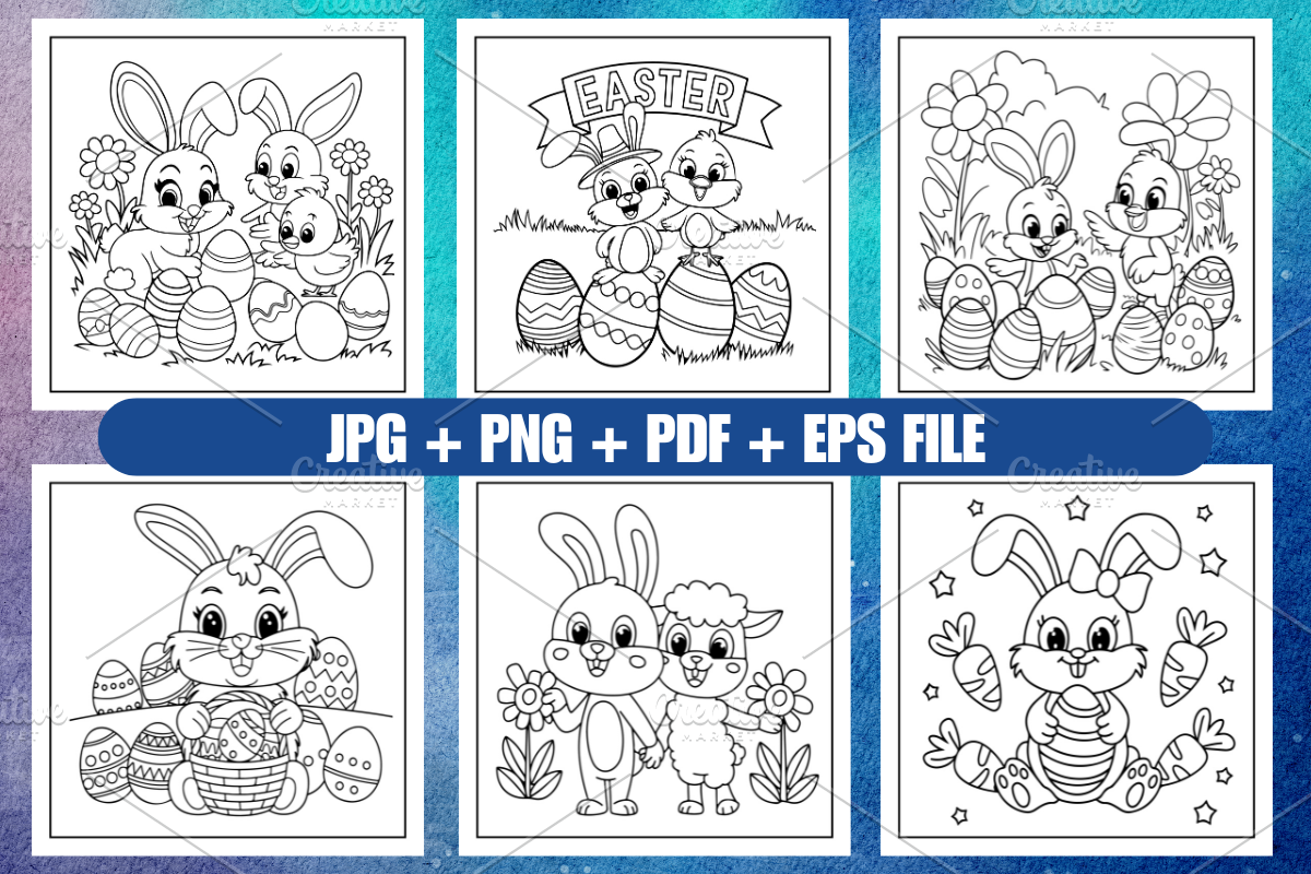 Cozy Easter Coloring Book Vol- 02, a Seasonal Illustration by Coco Bloom (Photo 2 of 4)