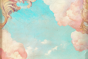 Pastel Sky & Clouds Greeting Card