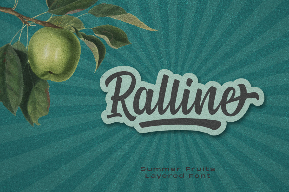 Summer Fruits - Layered Font, a Script Font by Masanis (Photo 12 of 13)