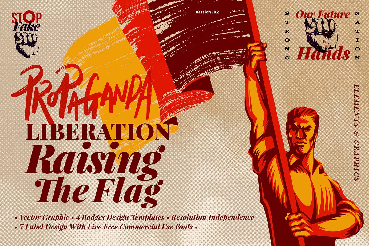 Liberation Raising The Flag, an Illustration by RMPL.std (Photo 1 of 5)