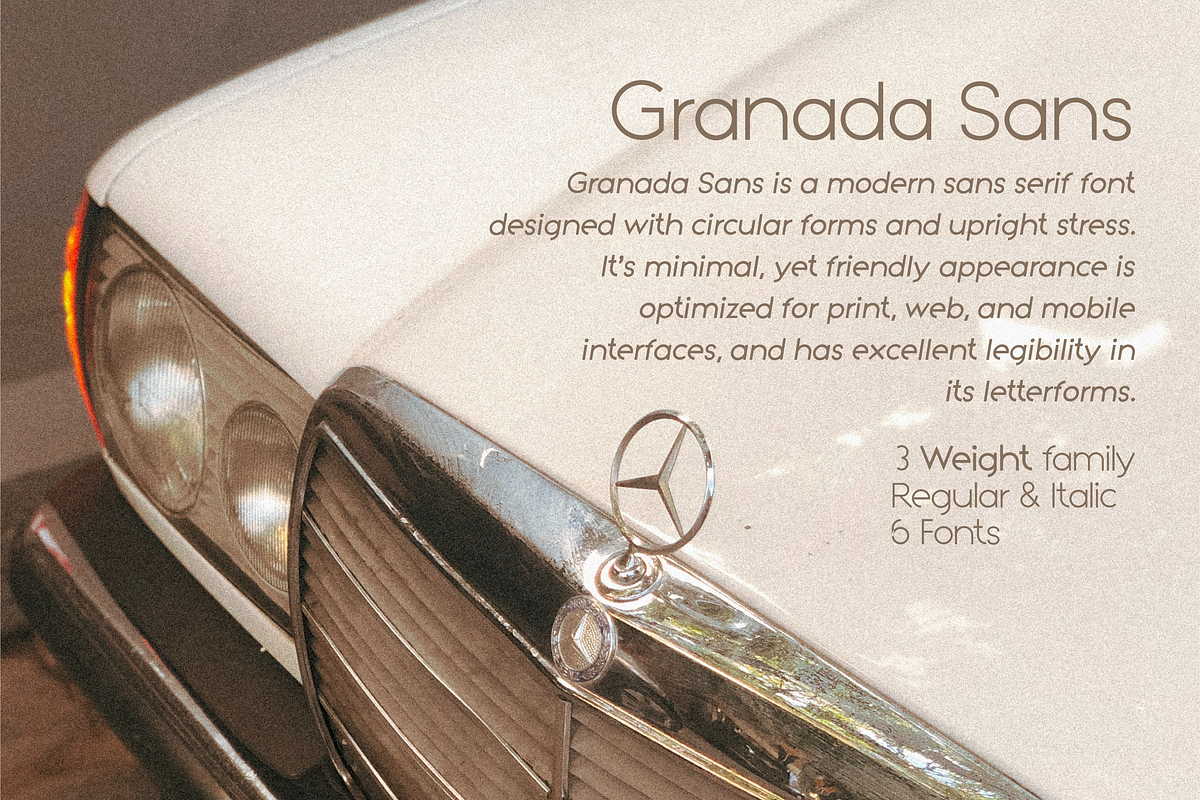 Granada - Geometric Sans Family, a Sans Serif Font by Ellen Carty Design (Photo 7 of 16)