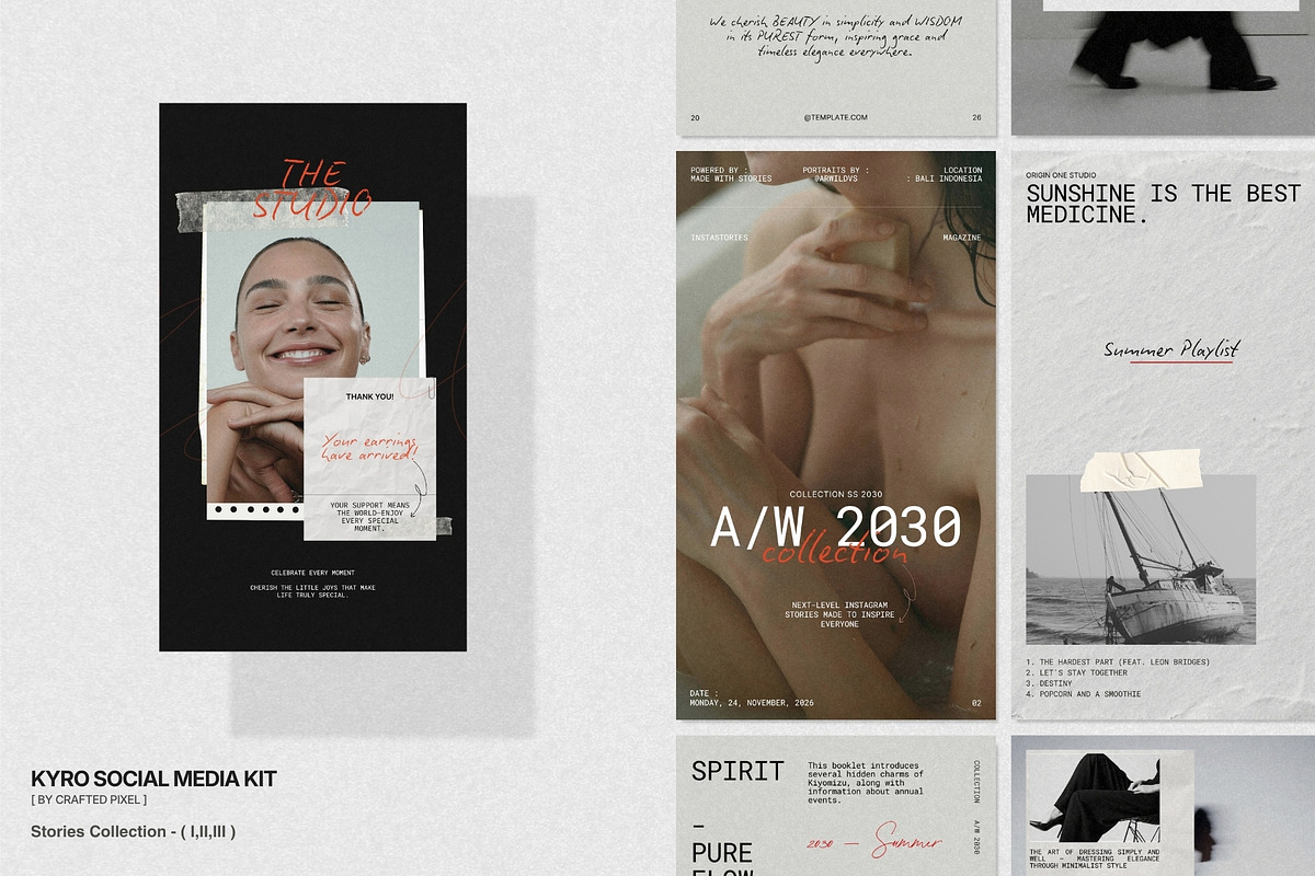 KYRO | Instagram STORIES Bundle, a Social Media Template by Crafted Pixel (Photo 2 of 10)