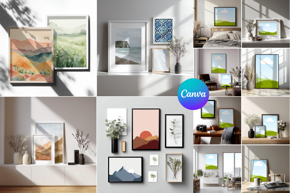 Canva Frame Mockups with Shadows, a Mockup by SJB Custom Prints (Photo 7 of 7)