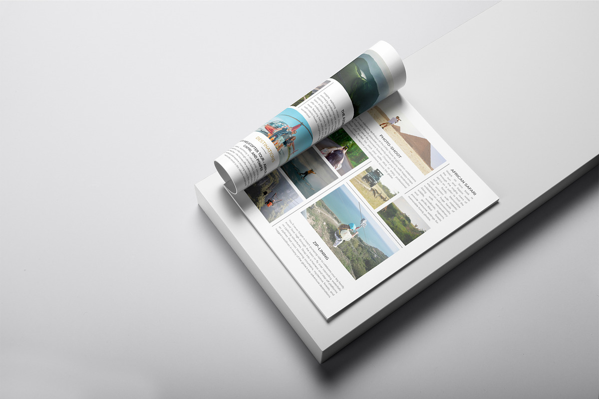 Luxury Travel Magazine Template, a Magazine Template by DesignCrest (Photo 8 of 11)