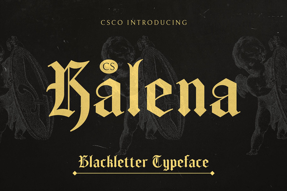 CS Kalena – Blackletter Font, a Blackletter Font by Craft Supply Co. (Photo 1 of 8)