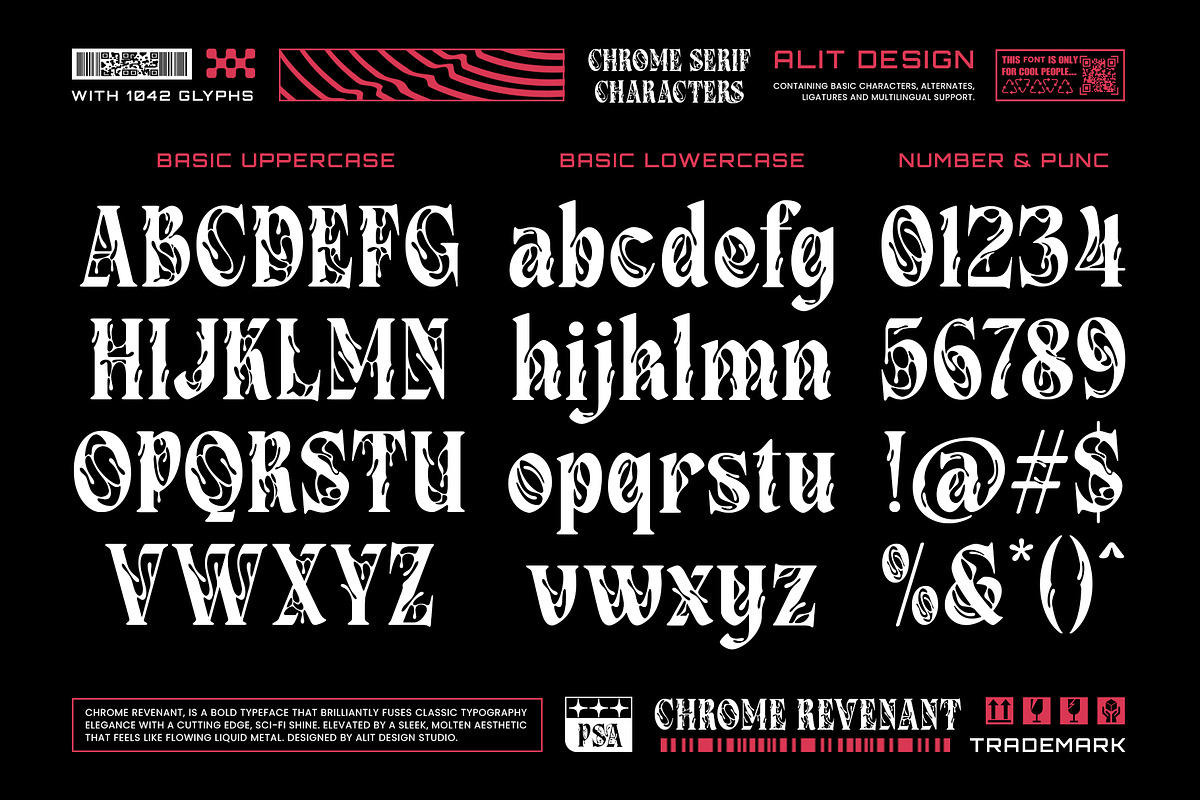 Chrome Revenant Typeface, a Serif Font by alit design (Photo 2 of 17)