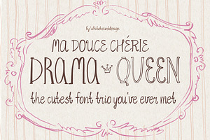Hand Written Font Trio Serif Script