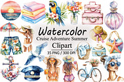 Cruise Adventure Summer PNG Clipart, an Illustration by Design Market (Thumbnail 1 of 3)