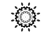 Black and White Mandala Patterns Set, a Decorative Illustration by NJ Himel (Thumbnail 17 of 101)