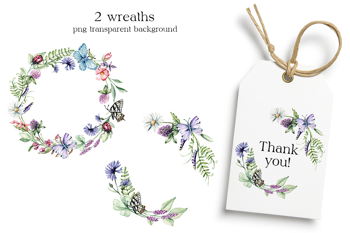SALE! Watercolor set wild flowers., an Illustration by Larisa Maslova (Photo 9 of 9)