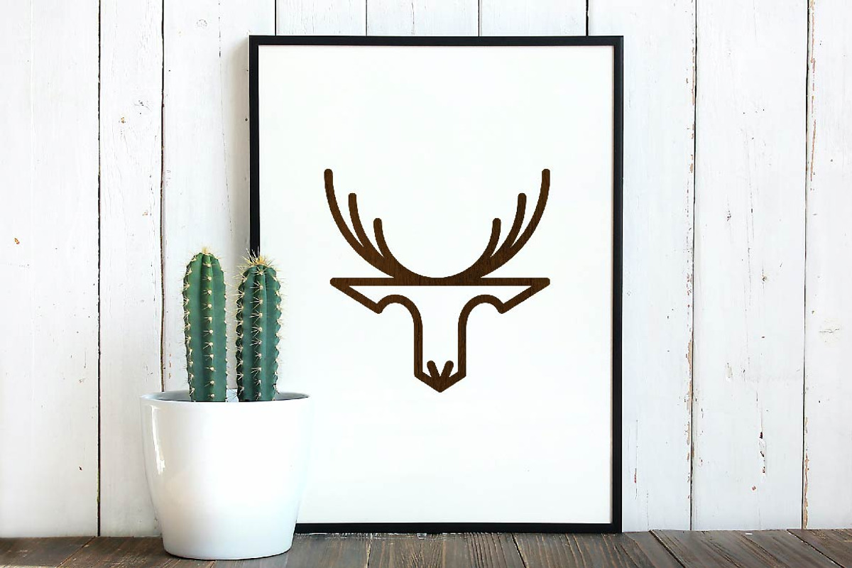 Strong Antlers Deer Roe Animal Logo, a Branding & Logo Template by jongcreative (Photo 3 of 3)