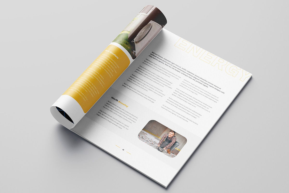 Solar Energy Magazine Canva Template, a Magazine Template by artbart (Photo 11 of 23)