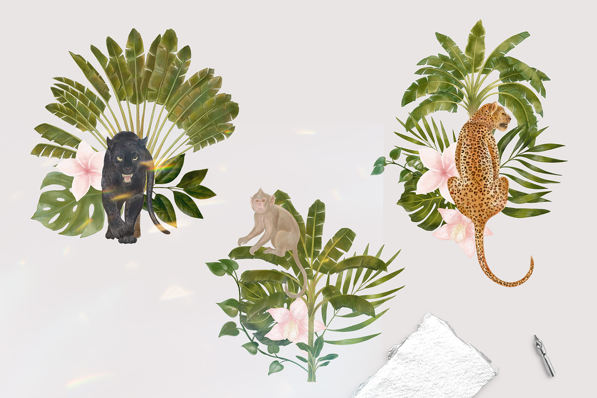 Jungle Book Watercolor Clipart, an Animal Illustration by mila_leev (Photo 5 of 6)