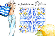 Weekend in Amalfi Coast, a Seasonal Illustration by creativeDi (Thumbnail 6 of 8)