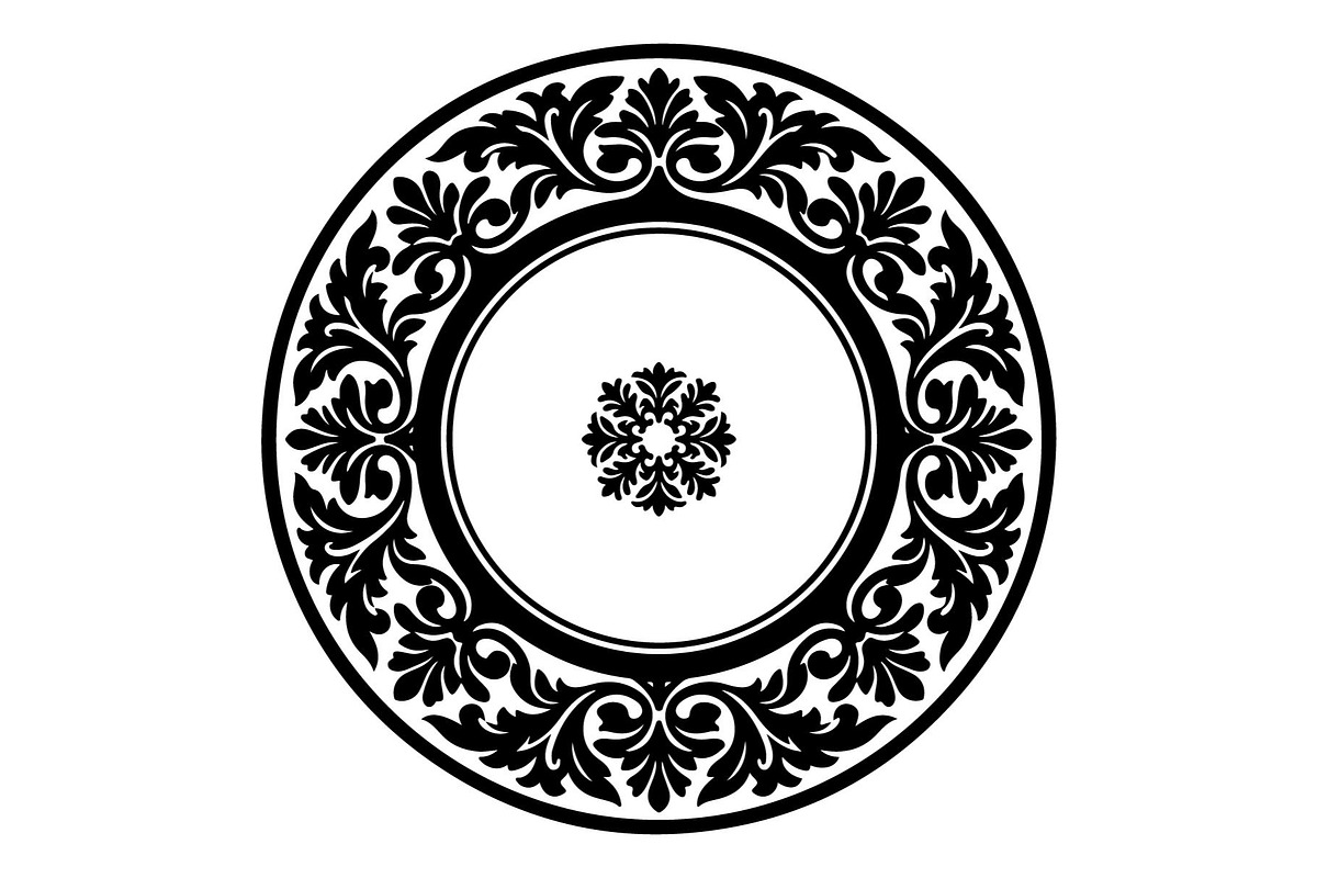 Ornamental Floral Circle Frames, an Object Graphic by hafijul (Photo 4 of 4)