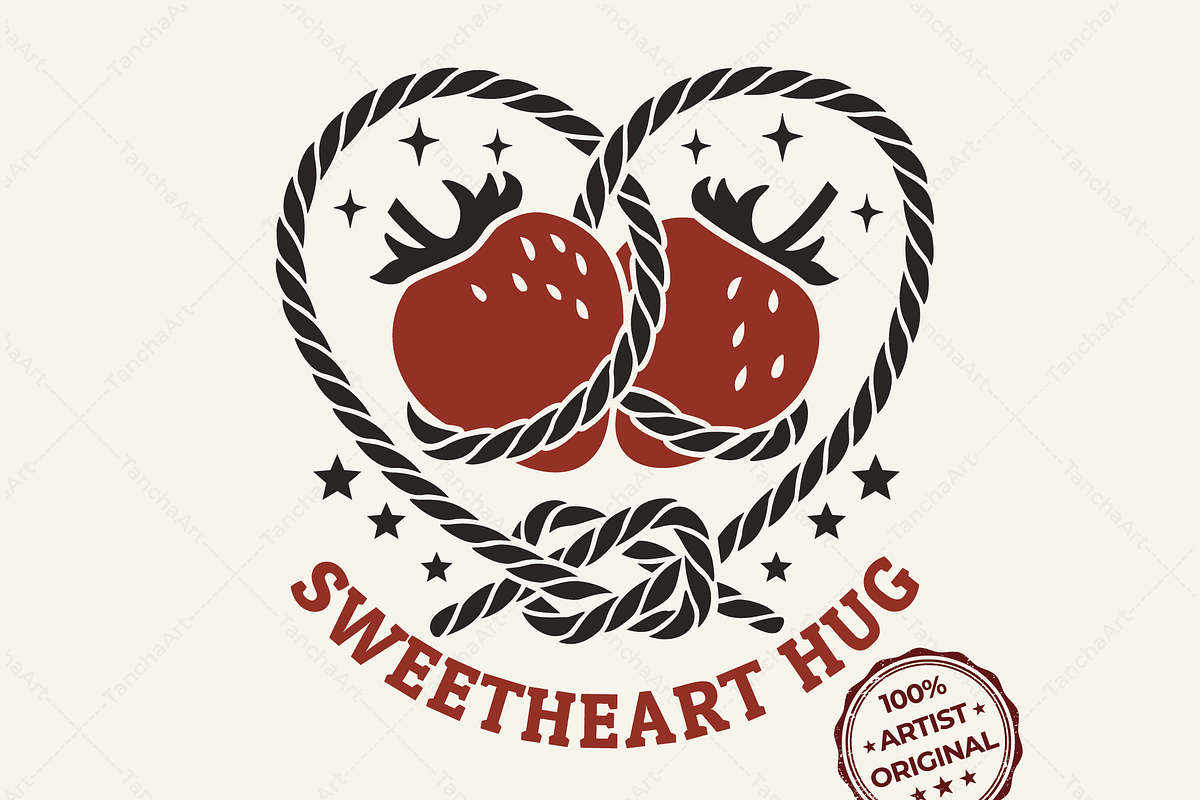 Sweetheart Hug Western SVG Lasso, a Graphic by TanchaArt (Photo 1 of 11)