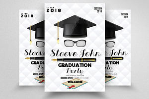 Graduation Party Flyer Template, a Flyer Template by Design Up