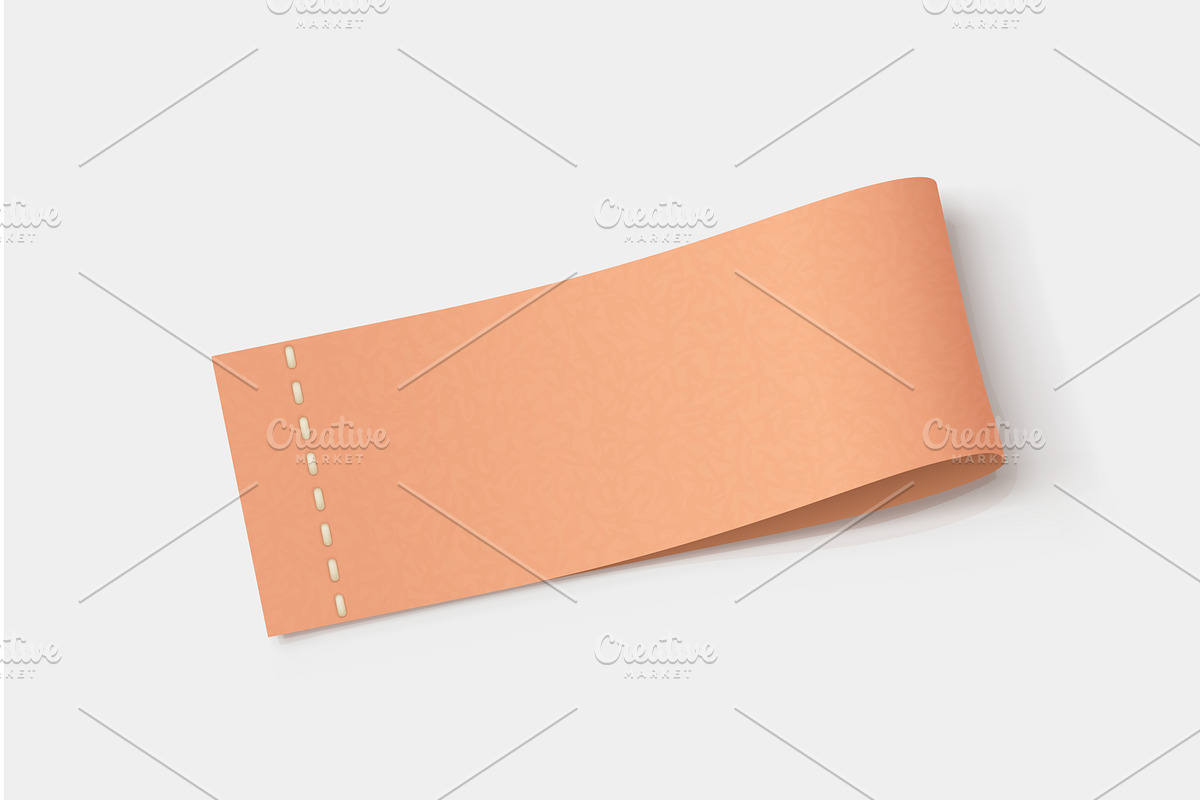realistic textile label lying on, an Object Illustration by IfH