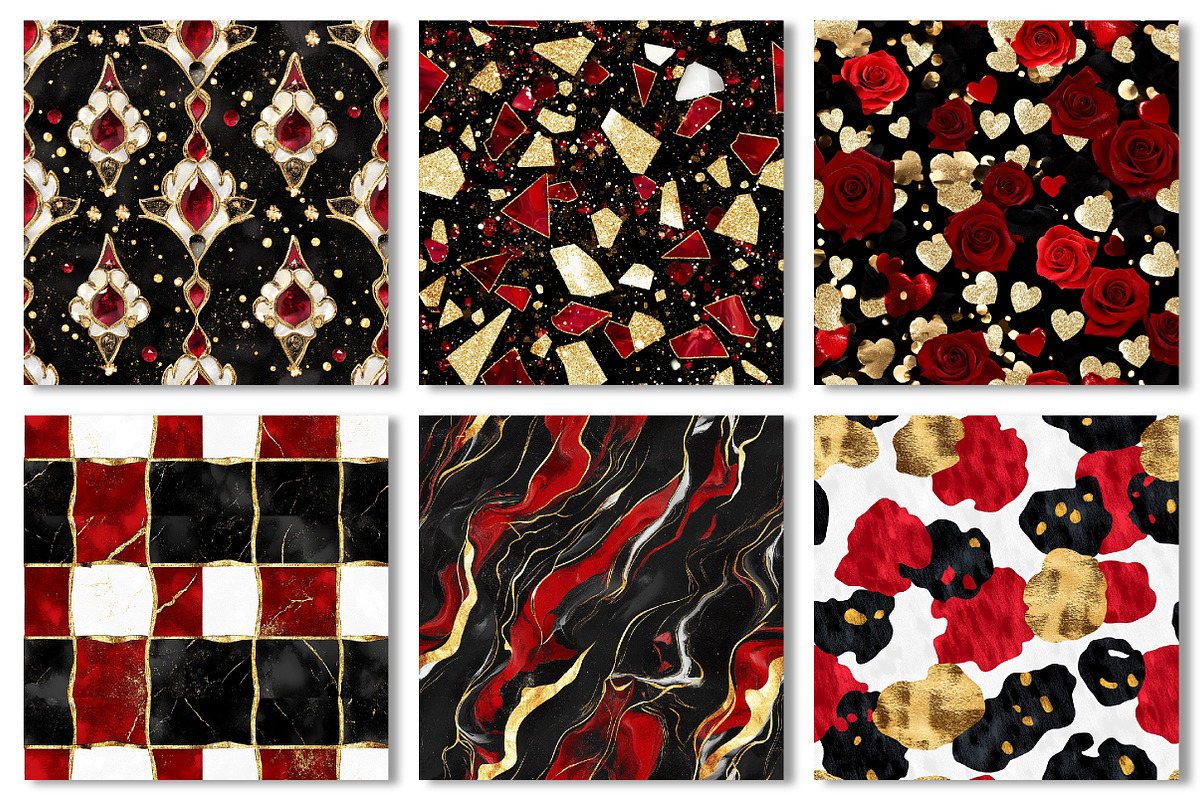 Glamour Digital Paper Patterns, a Texture Graphic by Dream Creation (Photo 6 of 7)