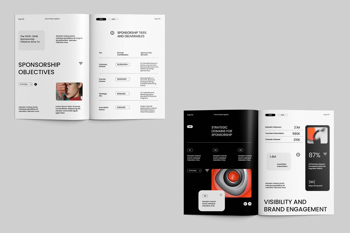 Minimalist Sponsorship Proposal preview 2