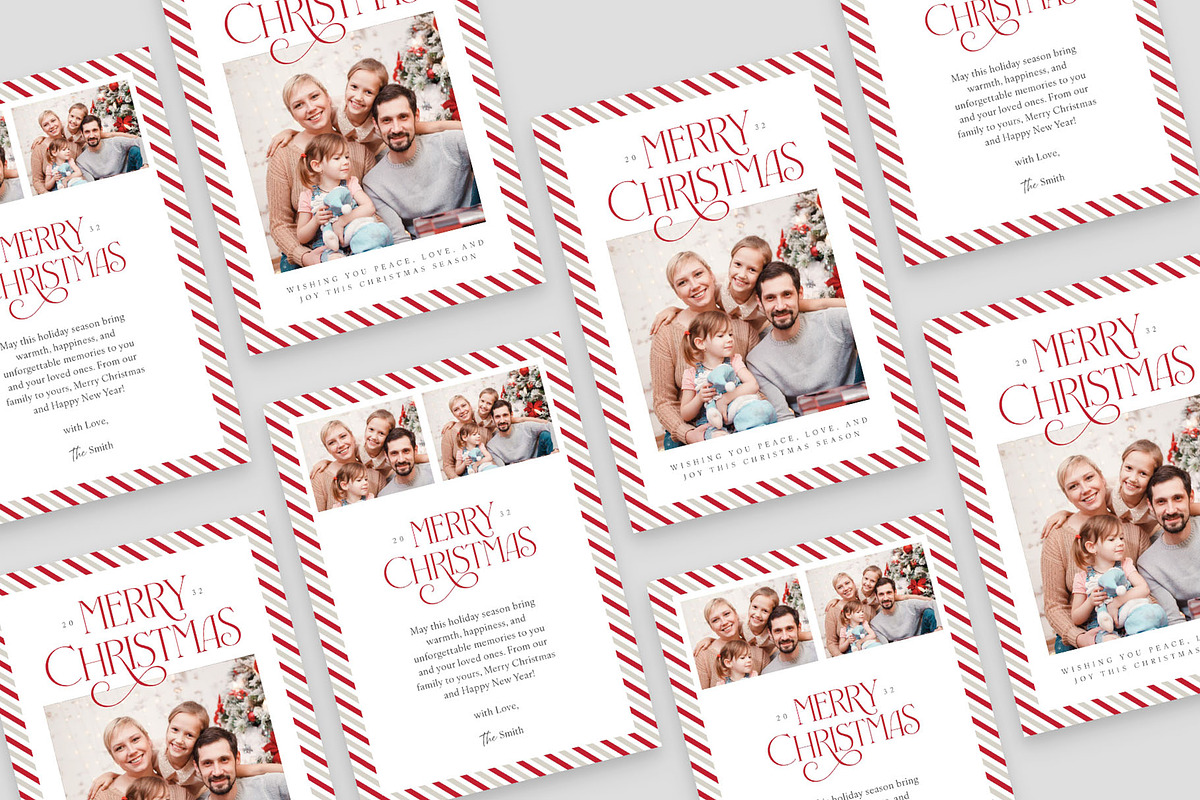 Christmas Family Greeting Card Templ, a Card Template by BrandPacks (Photo 4 of 5)