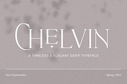 Chelvin Elegant Serif, a Serif Font by Dora Typefoundry (Thumbnail 1 of 20)