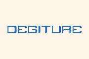 Degiture - Modern Techno Font, a Sans Serif Font by 3ab2ou (Thumbnail 1 of 3)