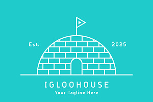 Igloo House Eskimo Logo Design Icon, a Branding & Logo Template by Morvana Crew
