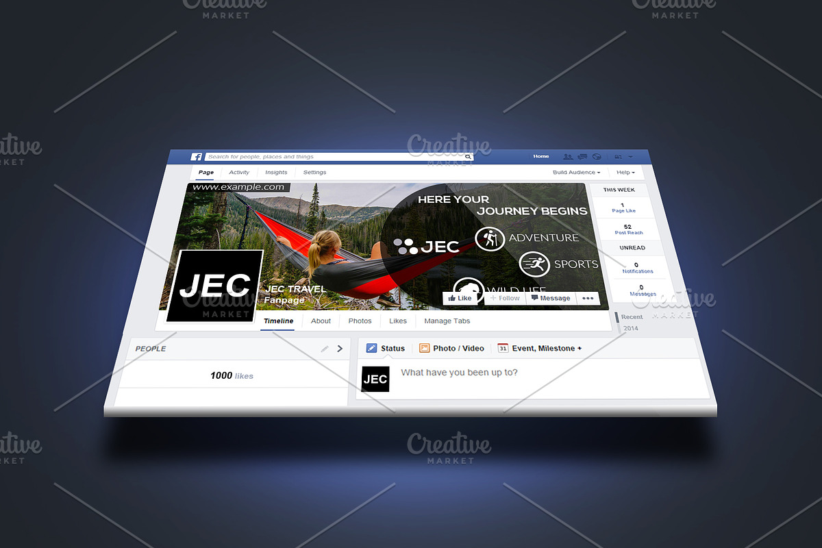 Dream Travel Facebook Timeline Cover, a Templates & Theme by Shishir Khan (Photo 1 of 3)