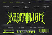 Violent Brave Brutalism Typeface, a Blackletter Font by alit design (Thumbnail 17 of 22)