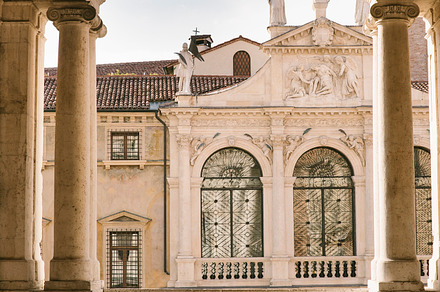 Italian archway stock photo