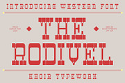 Rodivel - Western font, a Serif Font by Khoir (Thumbnail 1 of 12)