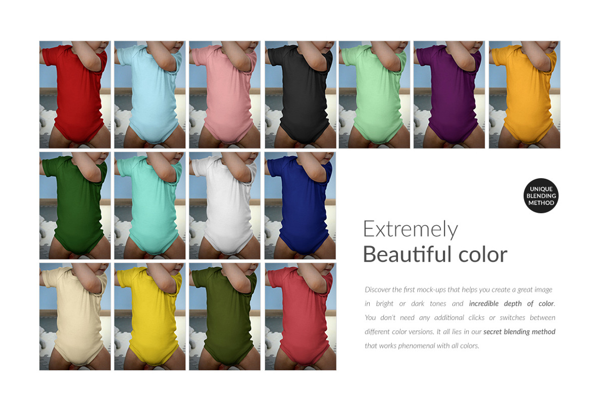 Baby Shortsleeve Growsuit Mock-ups, a Print Template by BlackMocca (Photo 12 of 18)
