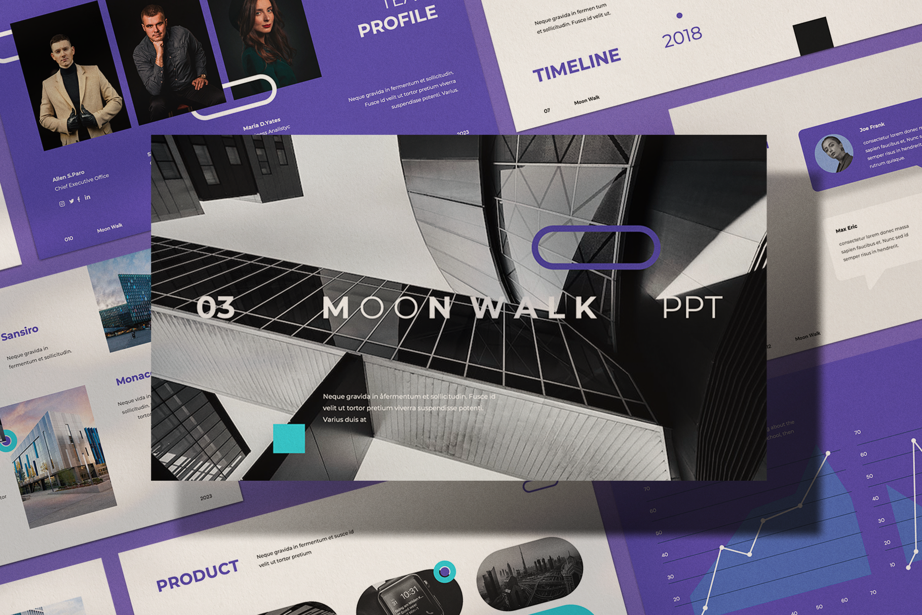 Moonwalk Business Plan - Powerpoint, a Presentation Template by Surotype