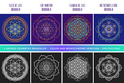 SACRED GEOMETRY MANDALAS & SYMBOLS, a Graphic by TRIKONA (Thumbnail 2 of 6)