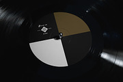 Vinyl Record Label Mockup, a Packaging Mockup by Glue Lab (Thumbnail 2 of 4)