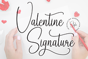 Valentine Signature | Script Font, a Handwritten Font by Scratchones (Thumbnail 1 of 9)