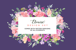 Elouise - Foral Clipart Set