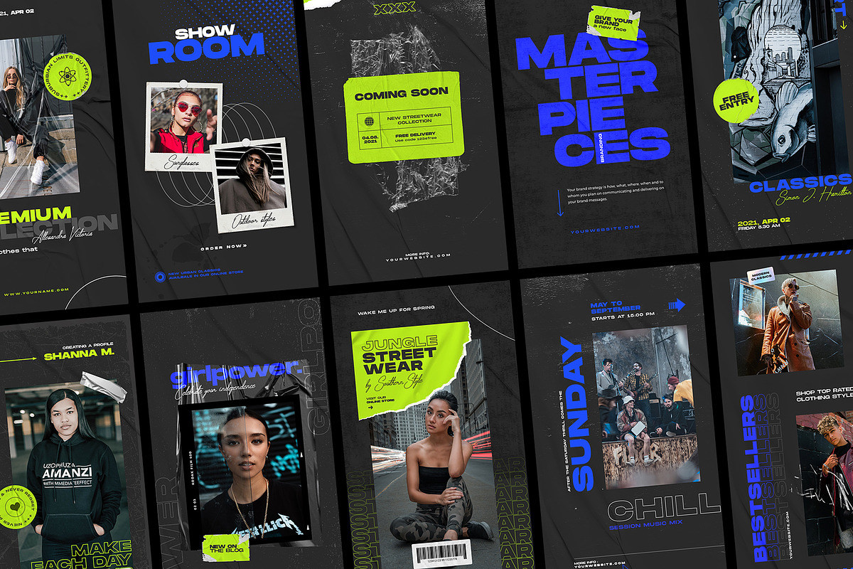 Downtown Instagram Kit, a Social Media Template by Imagination Area (Photo 4 of 8)