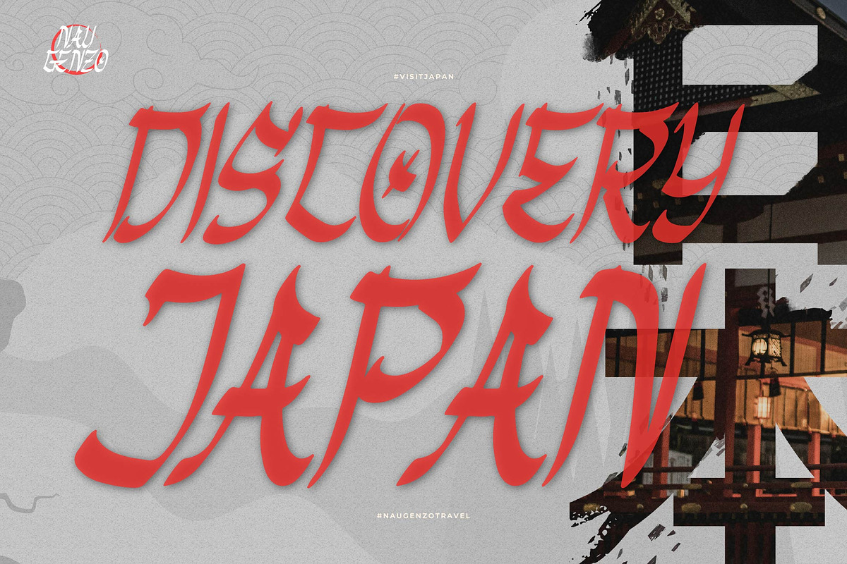 Nau Genzo | Brush Japanese Style, a Handwritten Font by Denustudios (Photo 6 of 14)