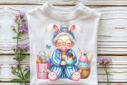 Quirky Grandma Love Ice Cream PNG, an Illustration by CraftArtStudio (Thumbnail 3 of 6)