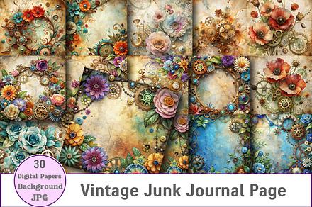 Vintage Junk Journal Page